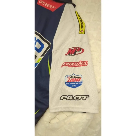 Pilot Geico Suzuki Racing Shirt MotoAmerica TIA Motorsport Motorcycle Polo M - Picture 4 of 7
